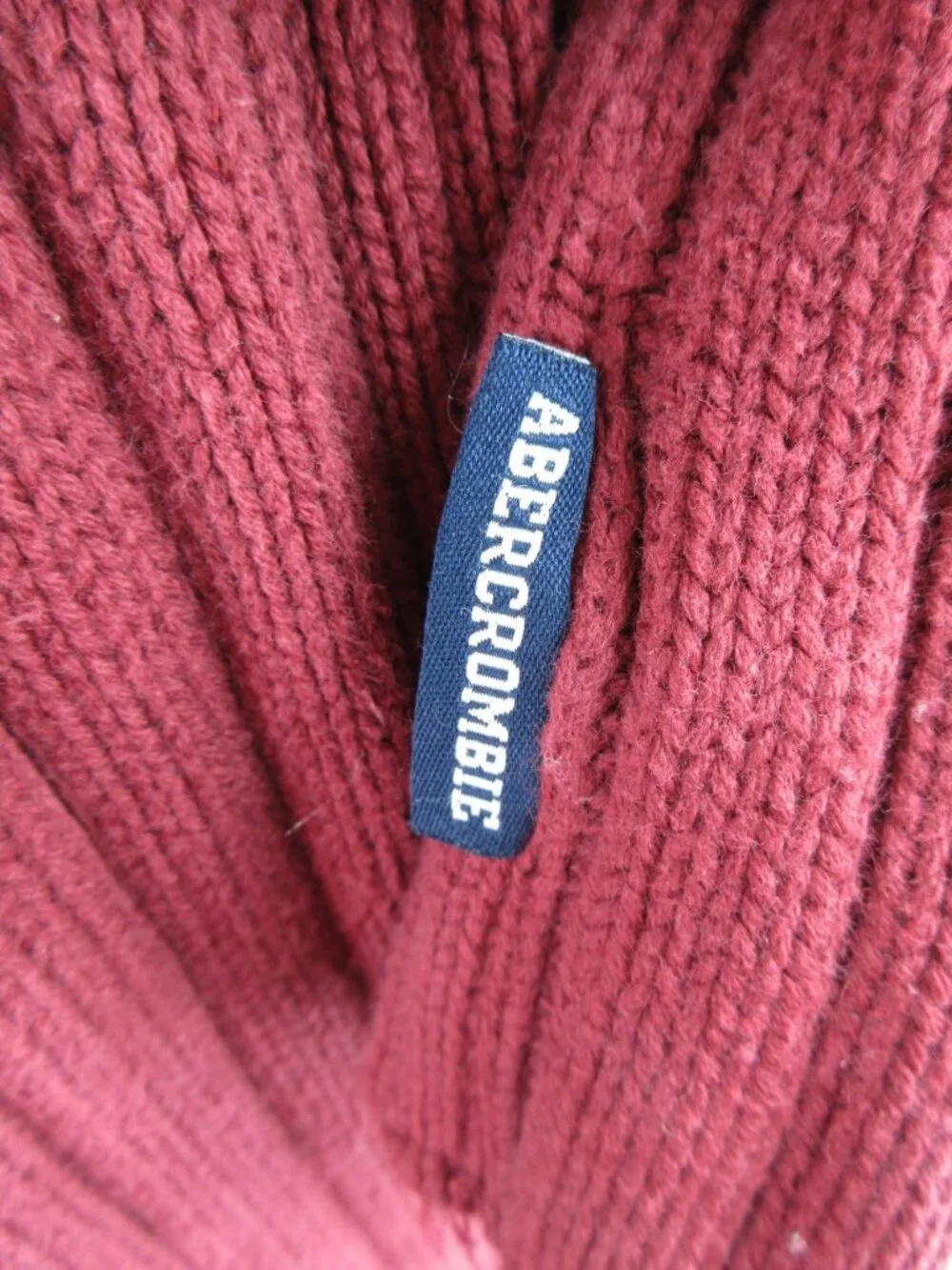 VINTAGE Abercrombie & Fitch Sweater XL Pullover Y2K Ribbed Slim Chunky *
